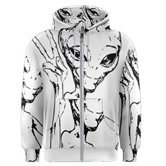 Paul Alien Men s Zipper Hoodie by KenArtShop