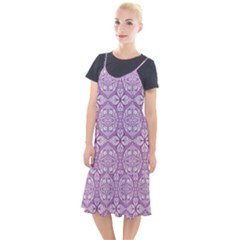 Purple Pattern Oval Camis Fishtail Dress by AnkouArts