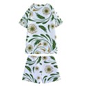 Folk flowers pattern Floral surface design Kids  Swim Tee and Shorts Set View2