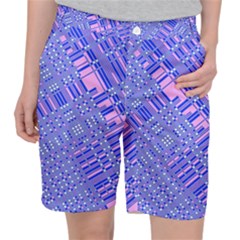 Root Humanity Barcode Purple Pink And Galuboi Pocket Shorts by WetdryvacsLair