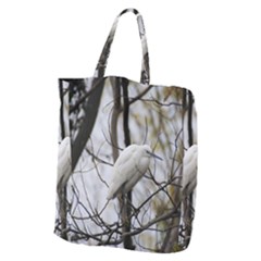 White Egret Giant Grocery Tote