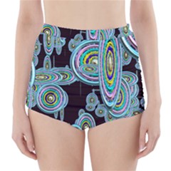 Concentric Circles A High-waisted Bikini Bottoms by PatternFactory