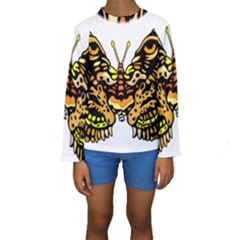 Bigcat Butterfly Kids  Long Sleeve Swimwear by IIPhotographyAndDesigns