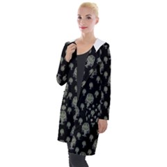 Funny Monsters Motif Drawing Pattern Hooded Pocket Cardigan by dflcprintsclothing
