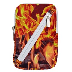 Fire-burn-charcoal-flame-heat-hot Belt Pouch Bag (small) by Sapixe