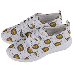 Lion Heads Pattern Design Doodle Men s Lightweight Sports Shoes