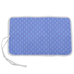 Soft Pattern Blue Pen Storage Case (l) by PatternFactory