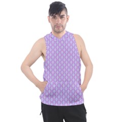 Soft Pattern Lilac Men s Sleeveless Hoodie by PatternFactory