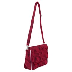 Amaranth Shoulder Bag With Back Zipper