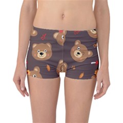 Bears-vector-free-seamless-pattern1 Reversible Boyleg Bikini Bottoms by webstylecreations