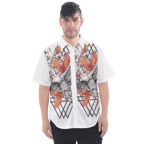 Boho Eagle  Men s Short Sleeve Shirt by webstylecreations