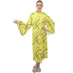 Retro Fun 821c Maxi Velour Kimono by PatternFactory