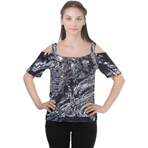 Masik Cutout Shoulder Tee by MRNStudios