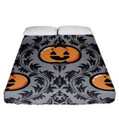 Pumpkin Pattern Fitted Sheet (queen Size) by NerdySparkleGoth