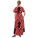 Cat Pattern Front Wrap High Low Dress View2