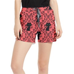 Cat Pattern Runner Shorts by NerdySparkleGoth