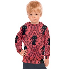 Cat Pattern Kids  Hooded Pullover by NerdySparkleGoth