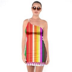 Ultimate Vibrant One Soulder Bodycon Dress by hullstuff