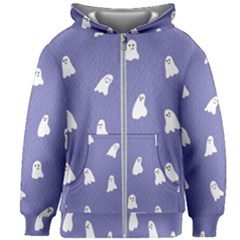 Ghost  Kids  Zipper Hoodie Without Drawstring by SychEva