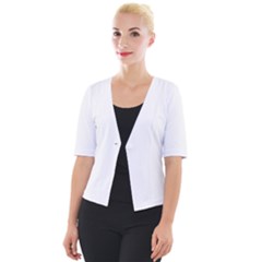 White Cropped Button Cardigan by SomethingForEveryone