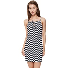 Waves Summer Tie Front Dress