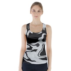 Black And White Racer Back Sports Top by kiernankallan