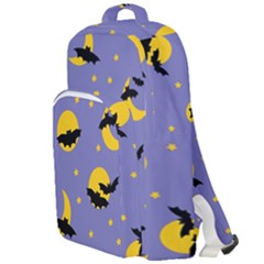 Bats With Yellow Moon Double Compartment Backpack by SychEva