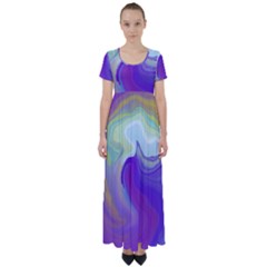 Good Vibrations High Waist Short Sleeve Maxi Dress by kiernankallan