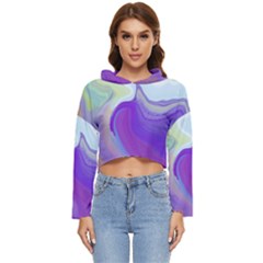 Good Vibrations Women s Lightweight Cropped Hoodie