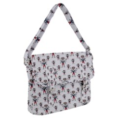 Sketchy Style Scarecrow Drawing Motif Pattern Buckle Messenger Bag by dflcprintsclothing