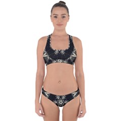 Bnw Mandala Cross Back Hipster Bikini Set by MRNStudios