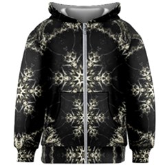 Bnw Mandala Kids  Zipper Hoodie Without Drawstring by MRNStudios