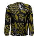 Folk flowers pattern  Men s Long Sleeve Tee View2