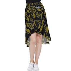 Folk Flowers Pattern  Frill Hi Low Chiffon Skirt by Eskimos