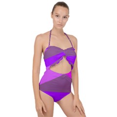 7 Colors Scallop Top Cut Out Swimsuit