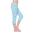 Cute Kawaii dogs pattern at sky blue Capri Leggings  View4