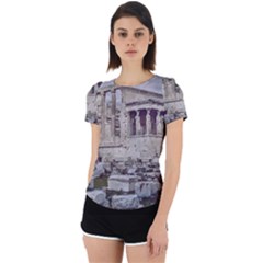 Erechtheum Temple, Athens, Greece Back Cut Out Sport Tee by dflcprintsclothing