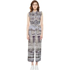 Erechtheum Temple, Athens, Greece Women s Frill Top Jumpsuit by dflcprintsclothing