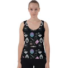 Pastel Goth Witch Velvet Tank Top by NerdySparkleGoth