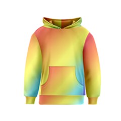 Rainbow Gradient  Kids  Pullover Hoodie by Dazzleway