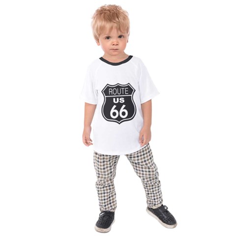 Route 66 Us Kids  Raglan Tee by Infinities