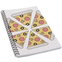 Pizza-slice-food-italian 5 5  X 8 5  Notebook by Sudhe