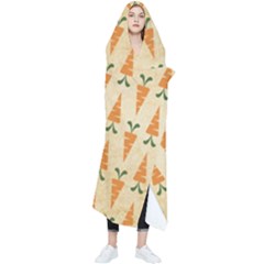 Pattern-carrot-pattern-carrot-print Wearable Blanket