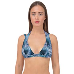 Sea-waves-ocean-water-beach-surf Double Strap Halter Bikini Top