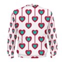 Red Hearts On A White Background Men s Sweatshirt View2