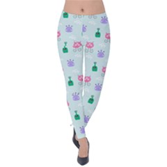 Funny Monsters Aliens Velvet Leggings by SychEva