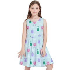 Funny Monsters Aliens Kids  Skater Dress by SychEva