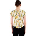 Yellow Juicy Pears And Apricots Crew Neck Crop Top View2