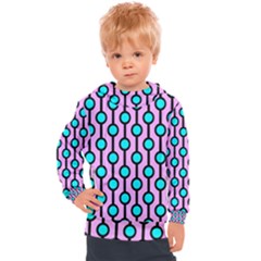 A Chain Of Blue Circles Kids  Hooded Pullover by SychEva