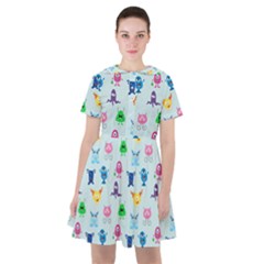 Funny Monsters Sailor Dress by SychEva